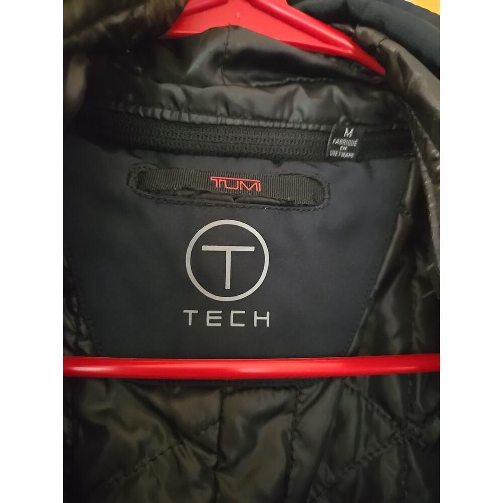 Tumi Tech Men’s Jacket Medium T Tech High Performance Full Zip Winter Coat Blue View 3